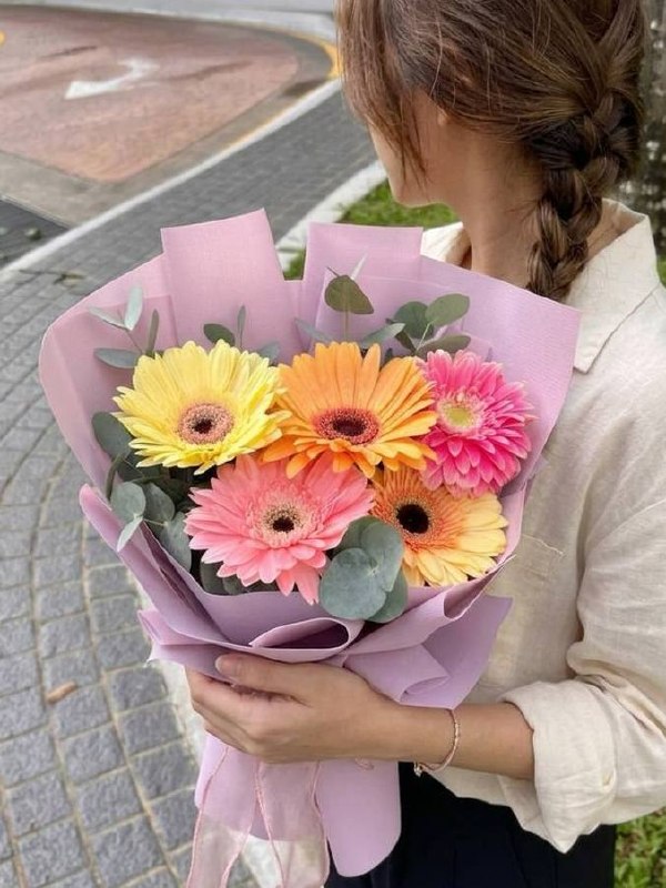 Моно-букет из гербер